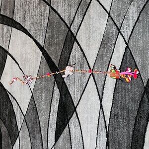 GOOD FORTUNE ELEPHANT BEADED HANGING WALL WINDOW DOOR DECOR